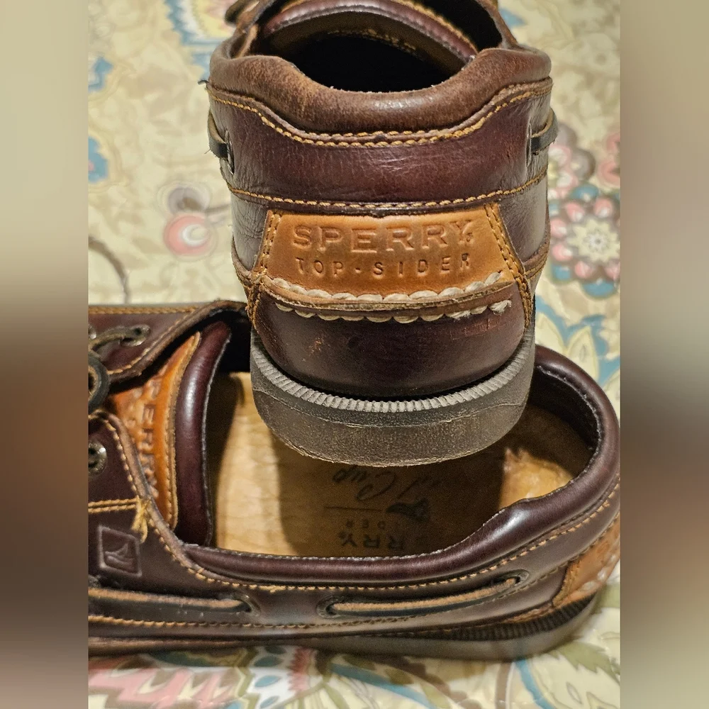 Sperry Top Sider Mako Leather Boat Shoes w/removable Insoles, Men's, Size 10M